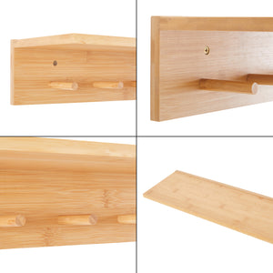 Bambusowy wieszak ścienny Fjord [en.casa]