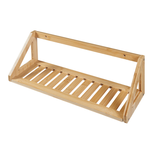 Zestaw półek ściennych Gjerdrum zestaw 2 43x15x15cm bambus [en.casa]