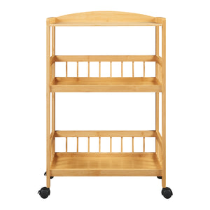 Wózek do serwowania Huddinge 80x53x30 cm bambus [en.casa]