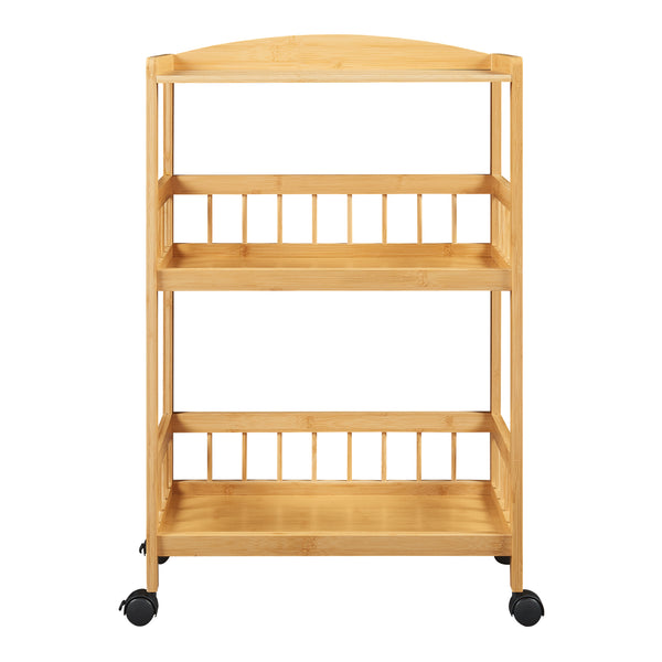 Wózek do serwowania Huddinge 80x53x30 cm bambus [en.casa]