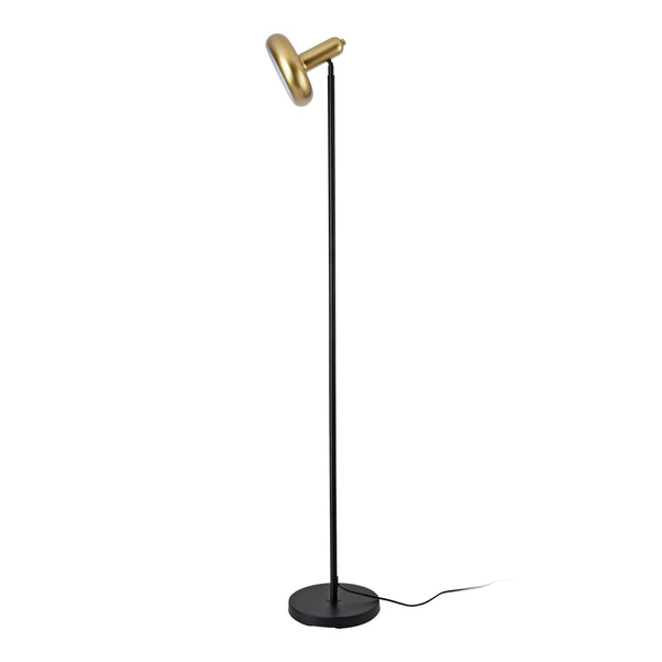 Lampa podłogowa Namsos metal czarna/złota [lux.pro]