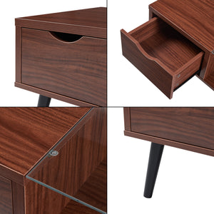 Stolik kawowy Markaryd w optyce orzecha włoskiego [en.casa]