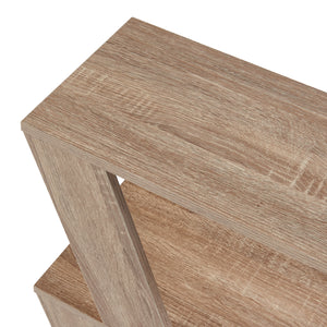 Stolik boczny Nome 60x22x57cm dąb [en.casa]