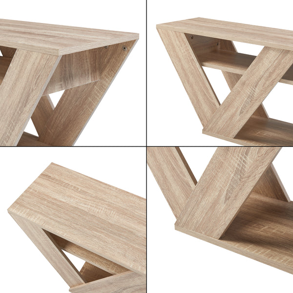 Stolik pod telewizor Nome 110x30x40cm dąb [en.casa]