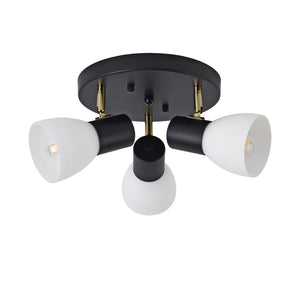 Lampa sufitowa Abbey czarny / biały [lux.pro]