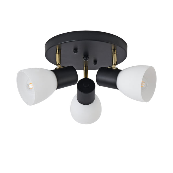 Lampa sufitowa Abbey czarny / biały [lux.pro]