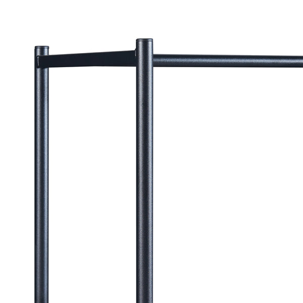 Wieszak na płaszcze Bø 150x100x34cm czarny [en.casa]