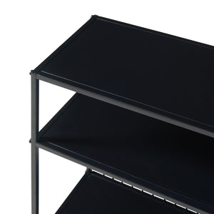Stolik konsola Beesel 655x60x20 cm czarny [en.casa]