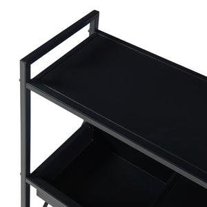 Półka na rośliny Berkelland metal czarna [en.casa]