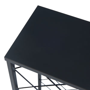 Stojak na wino Taivassalo na 25 butelek czarny [en.casa]