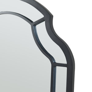 Lustro ścienne Puolanka 90x60 cm czarne [en.casa]