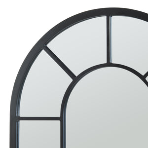 Lustro ścienne Enonkoski 90x60 cm czarne [en.casa]