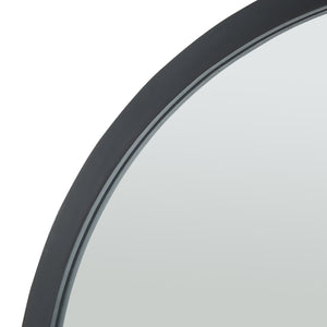 Lustro ścienne Suomussalmi Ø60 cm czarne [en.casa]