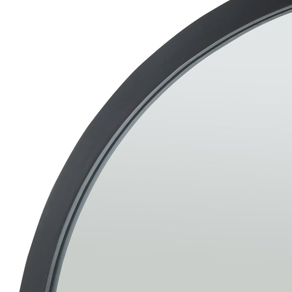 Lustro ścienne Suomussalmi Ø60 cm czarne [en.casa]