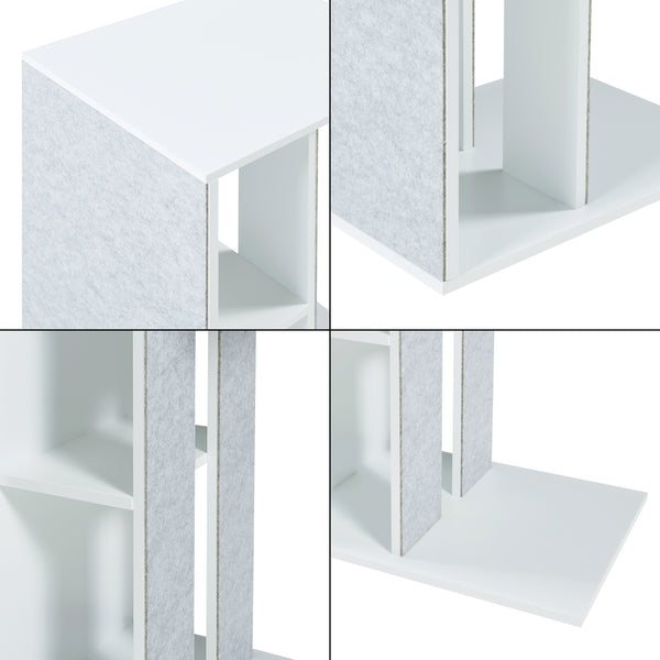 Stolik boczny z powierzchnią do drapania Ljungby White [en.casa]