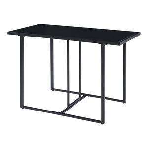 Accadia 3-częściowy zestaw mebli ogrodowych czarny/brązowy [casa.pro]