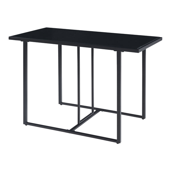 Accadia 3-częściowy zestaw mebli ogrodowych czarny/brązowy [casa.pro]