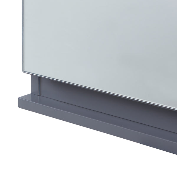 Szafka z lustrem Overath 60x20x50 cm szara [en.casa]