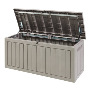 Pudełko do przechowywania Filetto 124x52,5x57 cm Beżowe [casa.pro]