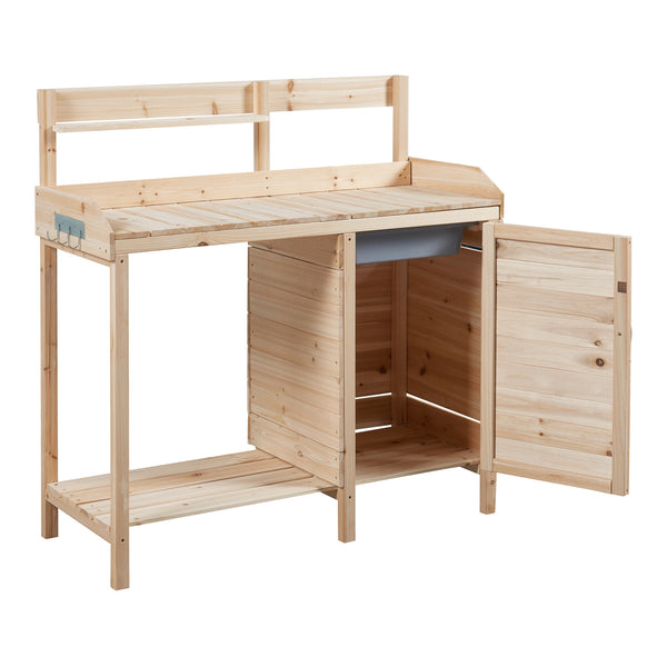 Stolik na rośliny z drewna jodłowego Alessano [casa.pro]