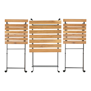 Zestaw bistro Bovino 3-częściowy drewno akacjowe [casa.pro]