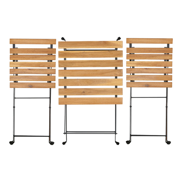 Zestaw bistro Bovino 3-częściowy drewno akacjowe [casa.pro]