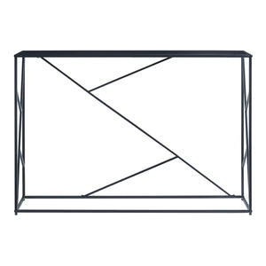 Stół konsolowy Rättvik 120x30x80 cm czarny [en.casa]