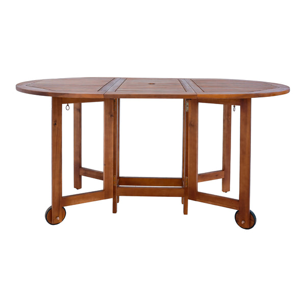 Zestaw mebli ogrodowych Acerenza 7-cz. Akacja FSC®-certyfikowane drewno [en.casa]