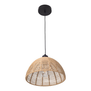 Lampa wisząca Romsey metal+rattan [lux.pro]