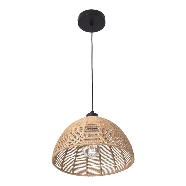 Lampa wisząca Romsey metal+rattan [lux.pro]