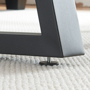 Stelaż do stołu zestaw 2 sztuk Lyngby 72x55/70cm czarny [en.casa]