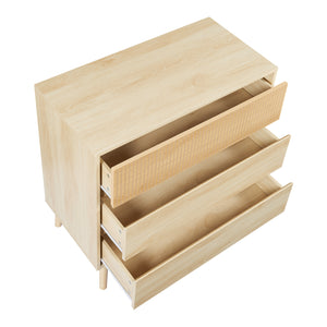 Komoda Landskrona 80x80x40 cm z 3 szufladami o wyglądzie dębu [en.casa]