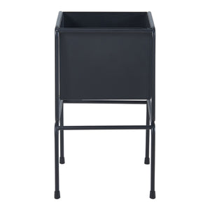 Stojak na rośliny Sveio zestaw 2 metalowy czarny [en.casa]