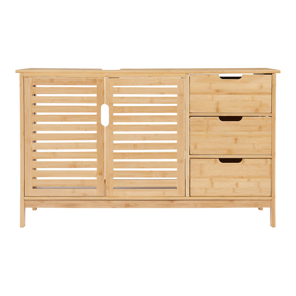 Szafka podumywalkowa Boksereys 60x100x35 cm z naturalnego bambusa [en.casa]