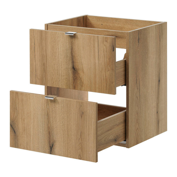 Skelbolu umywalka 50x57x39 cm lustro LED wygląd dąb [en.casa]