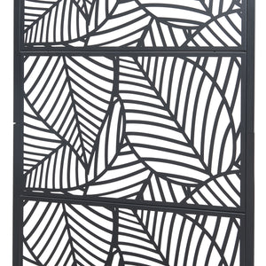 Ścianka działowa Surnskoki ze skrzynką na kwiaty stalowa czarna [casa.pro]