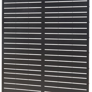 Wewnętrzna ścianka działowa Trolu stal 200x100x50 cm czarna [casa.pro]