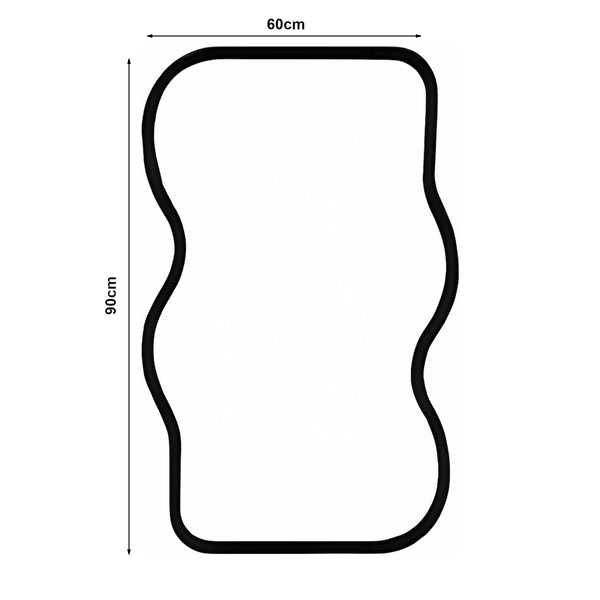 Lustro ścienne Bellerirnu 90x60 cm dąb sonoma [en.casa]