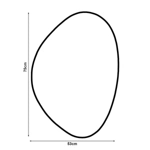 Lustro ścienne Lardkapihond 75x53 cm w kolorze złotym [en.casa]