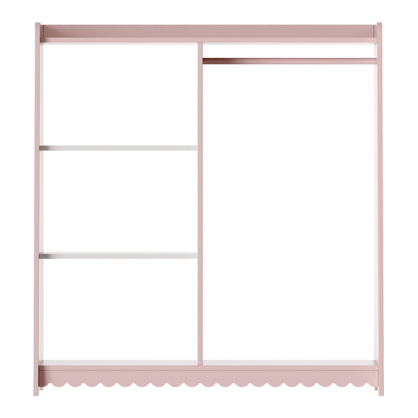 Szafa dziecięca Vestnes 90x80x38 cm Cotton Candy/White [en.casa]