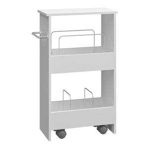 Wózek Katra 67x40x20 cm Biały [en.casa]