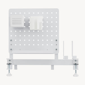 Organizer na biurko Sauda 50x50 cm stalowy biały [en.casa]