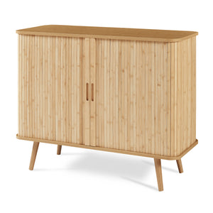 Szafka boczna Nordkapp 100x40x80 cm bambus [en.casa]