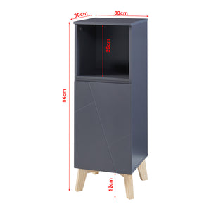 Zestaw mebli łazienkowych 5-częściowy Overath szary [en.casa]