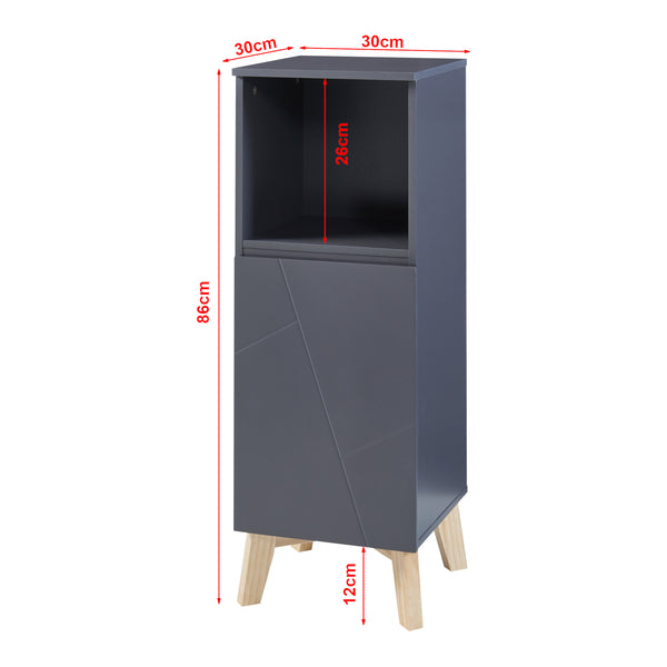 Zestaw mebli łazienkowych 5-częściowy Overath szary [en.casa]