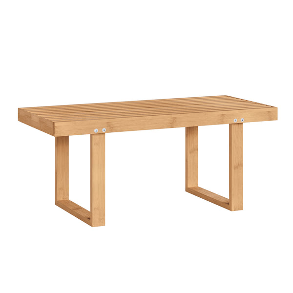 Ławka Aarela 91x41x38 cm bambus [en.casa]