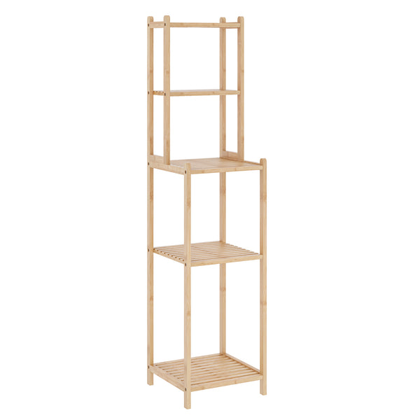 Regał łazienkowy Anun 128x30x30 cm bambus naturalny [en.casa]