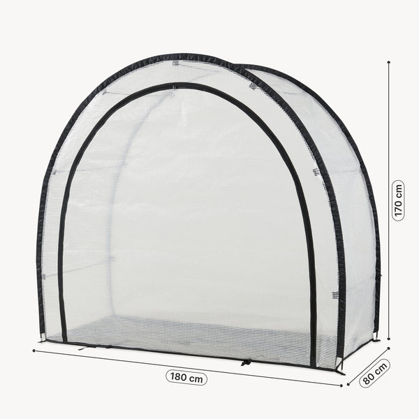 Szklarnia foliowa na pomidory Larshasas 180x80x170 cm Przezroczysta [en.casa]