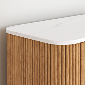 Komoda Kokunse z 6 szufladami 120x42x78 cm w optyce dębu [en.casa]