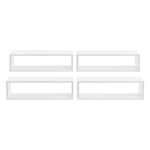 Półka ścienna Fagernes 59x15x17cm zestaw 4 różnych kolorów kolory en.casa